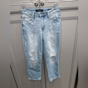 Judy Blue High Rise Straight leg cropped jeans size 27
